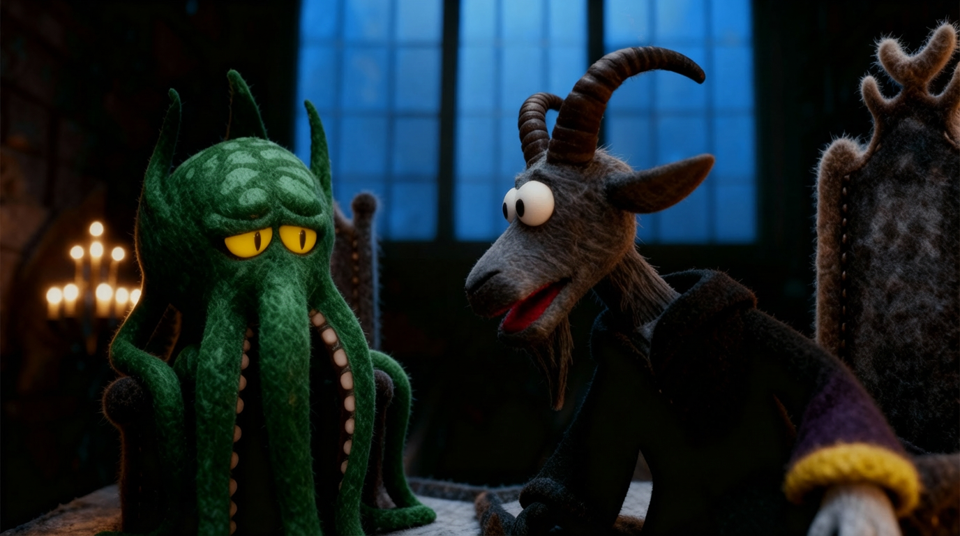 Characters interacting